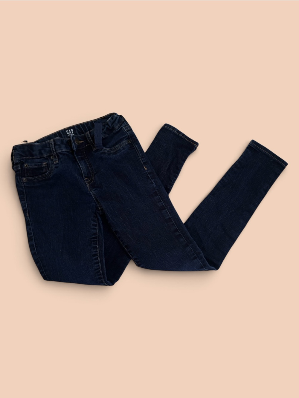 GAP Kidโs Dark Indigo Stretch Super Skinny Jeans